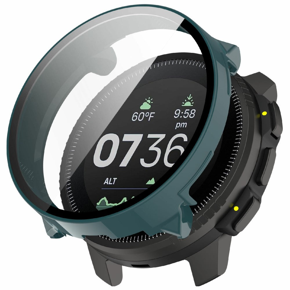 Suunto Vertical Watch Case Integrated Protective Bump Resistant Cover with Tempered Glass Screen Protector - Green#serie_4