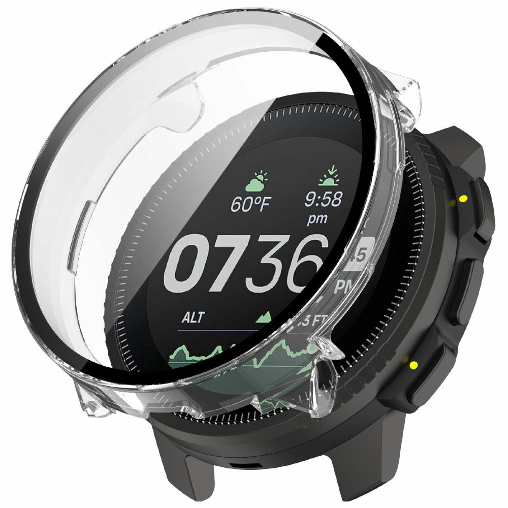 Suunto Vertical Watch Case Integrated Protective Bump Resistant Cover with Tempered Glass Screen Protector - Transparent#serie_5