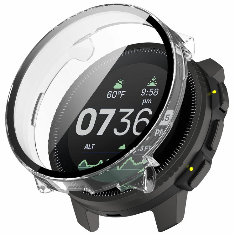 Suunto Vertical Watch Case Integrated Protective Bump Resistant Cover with Tempered Glass Screen Protector - Transparent#serie_5