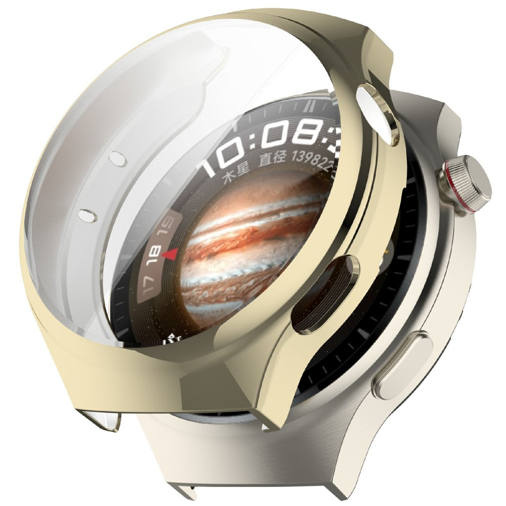 Huawei Watch 4 Flexible Watch Case Full Coverage Electroplating Protective Cover - Light Gold#serie_1