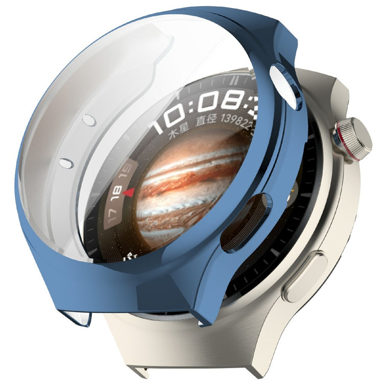 Huawei Watch 4 Flexible Watch Case Full Coverage Electroplating Protective Cover - Blue#serie_4