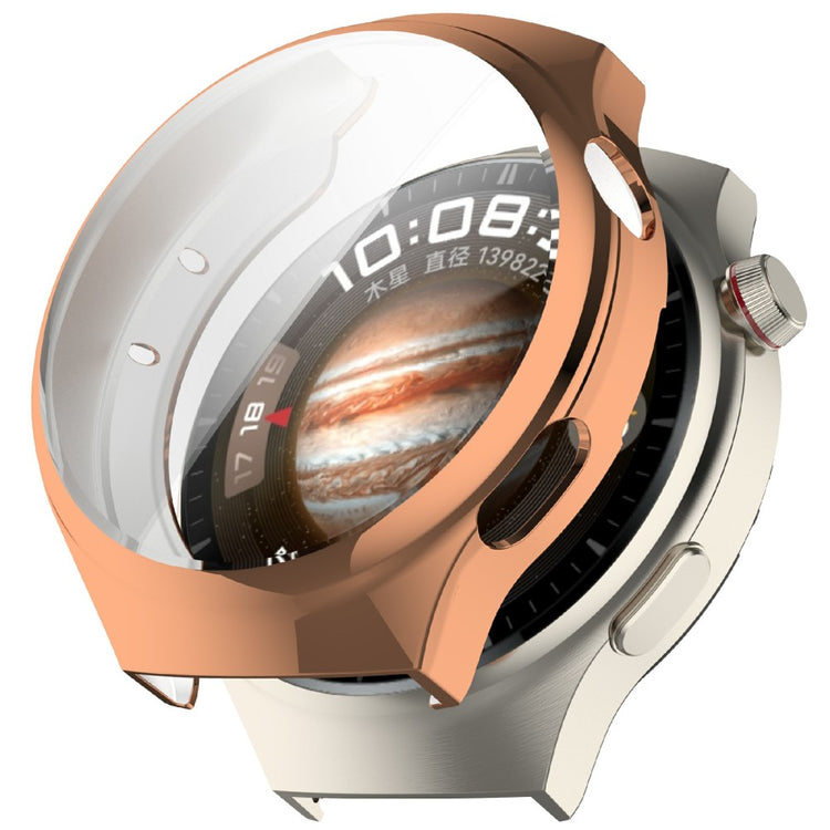 Huawei Watch 4 Flexible Watch Case Full Coverage Electroplating Protective Cover - Rose Gold#serie_6