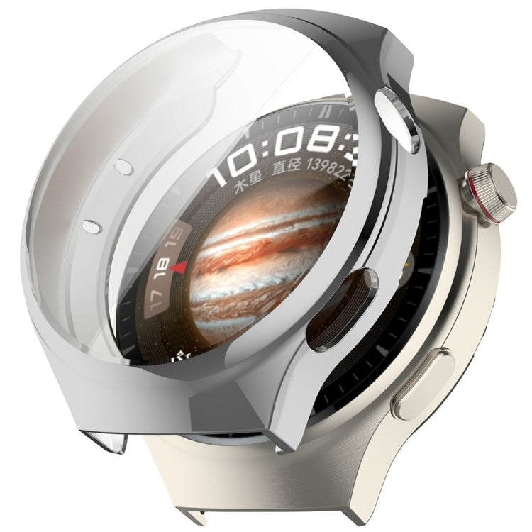 Huawei Watch 4 Flexible Watch Case Full Coverage Electroplating Protective Cover - Silver#serie_7