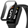 Xiaomi Smart Band 8 Active / Redmi Smart Band 2 Watch Case Bump Resistant Frame with Tempered Glass Screen Film