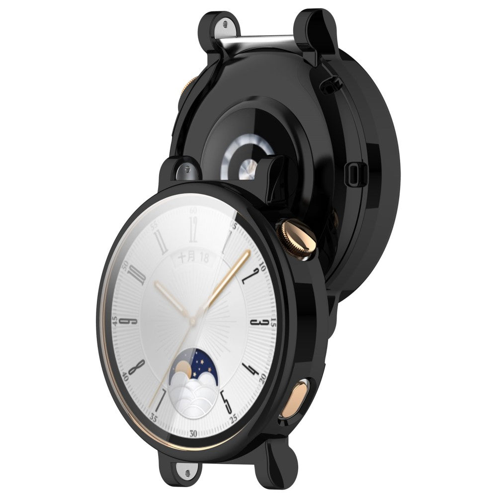 Fint Silikone Cover passer til Huawei Watch GT 4 41mm - Sort#serie_4