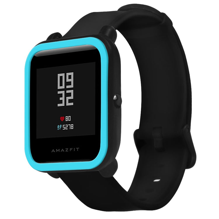 Beskyttende Silikone Universal Bumper passer til Amazfit Bip 1 / Amazfit Bip Lite - Blå#serie_3