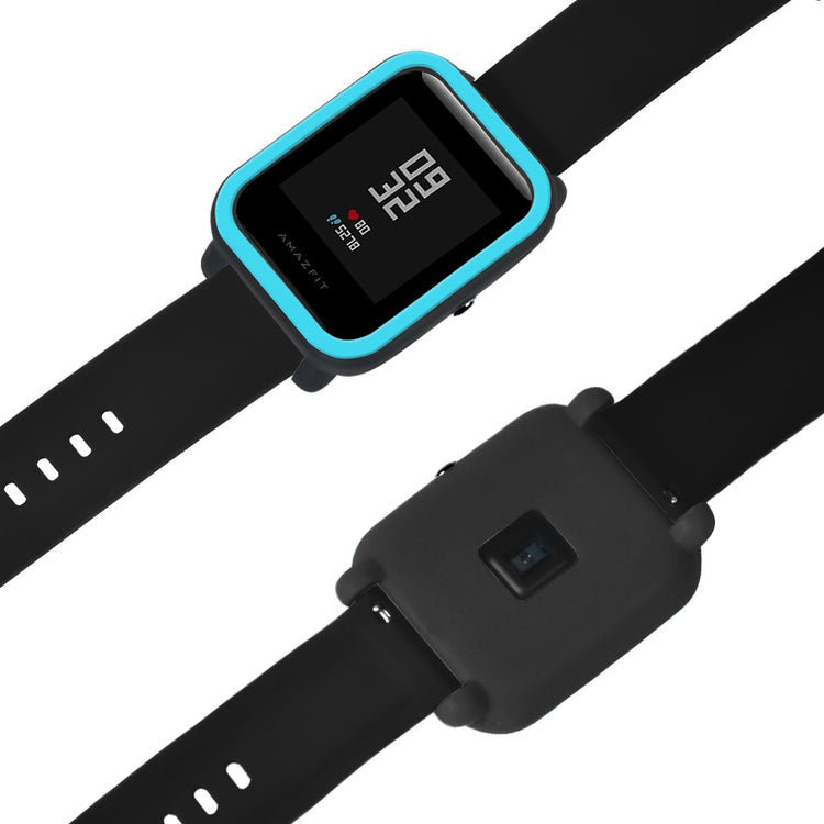 Beskyttende Silikone Universal Bumper passer til Amazfit Bip 1 / Amazfit Bip Lite - Blå#serie_3