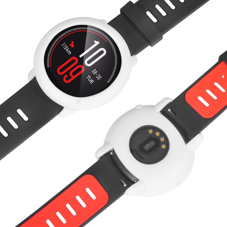 Beskyttende Silikone Bumper passer til Amazfit Pace - Hvid#serie_2