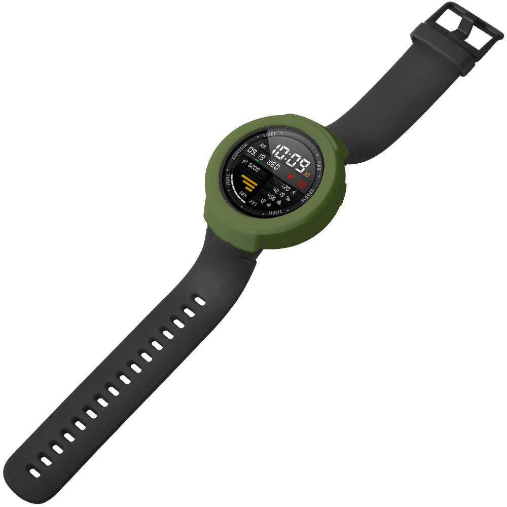 Beskyttende Silikone Universal Bumper passer til Amazfit Verge / Amazfit Verge Lite - Grøn#serie_7