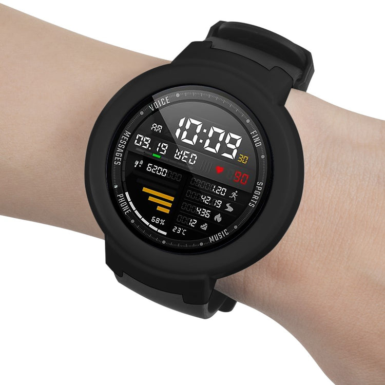 Beskyttende Silikone Universal Bumper passer til Amazfit Verge / Amazfit Verge Lite - Sort#serie_1