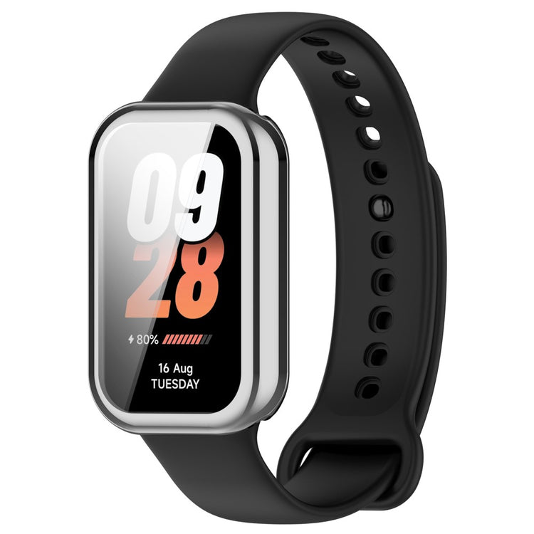 Rigtigt Fed Silikone Cover passer til Xiaomi Smart Band 8 - Sølv#serie_7