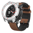 Huami Amazfit GTR 47mm Bump Resistant Bump Resistant Watch Case Dual Color Design Protective Frame - White+Red