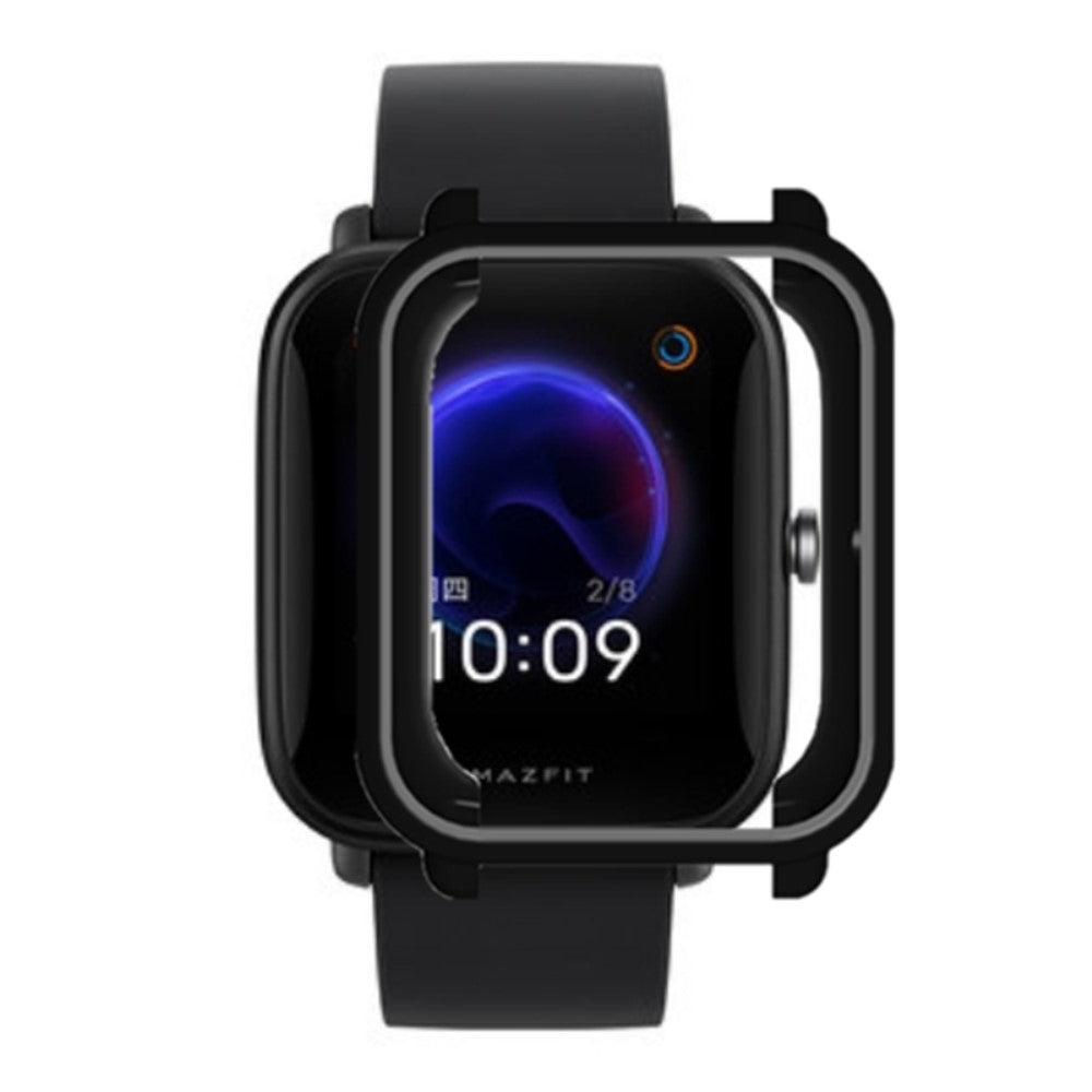 Huami Amazfit Bip Pop / Bip / Bip U Watch Case Scratch-proof Soft T Frame Cover - Black#serie_4