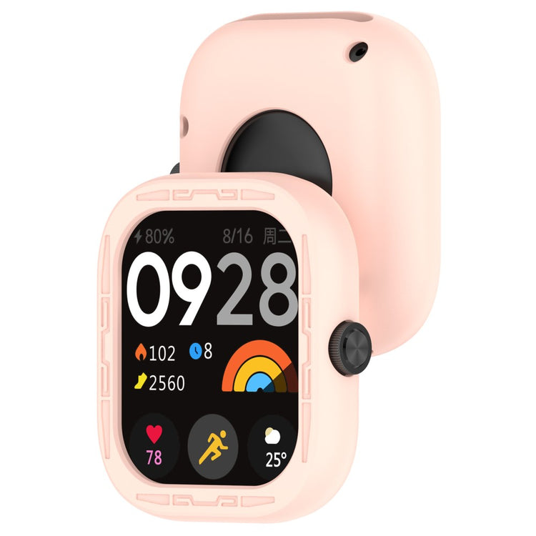 Beskyttende Silikone Cover passer til Xiaomi Redmi Watch 4 - Pink#serie_7