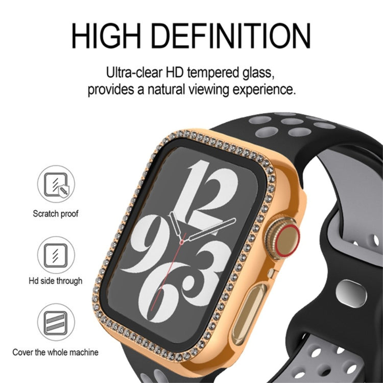 Super Sejt Rhinsten Og Glas Universal Rem passer til Apple Smartwatch - Gennemsigtig#serie_3
