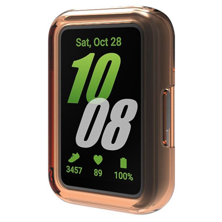 Samsung Galaxy Fit 3 Transparent Silicone Bumper - Orange#serie_4