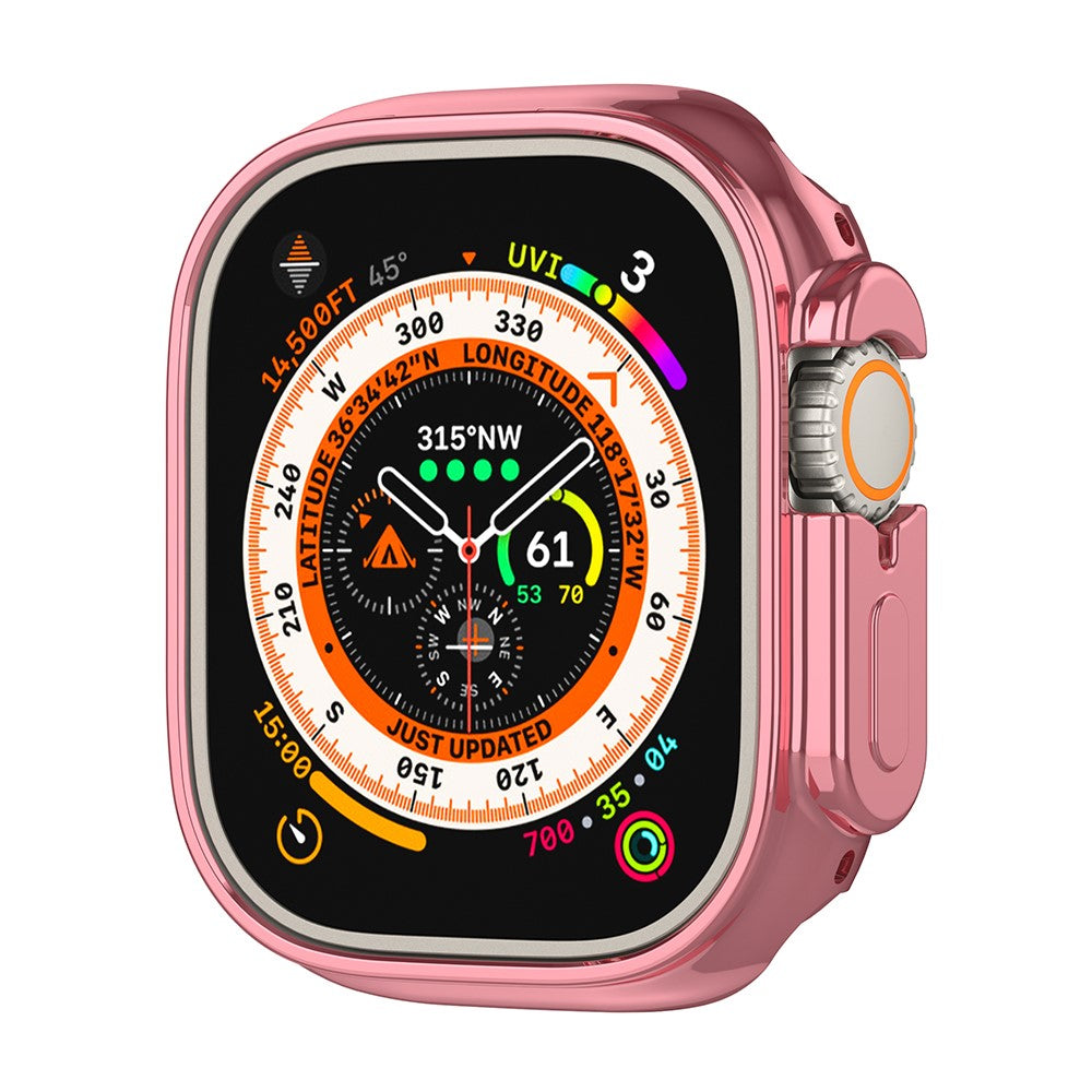 Apple Watch Ultra / Apple Watch Ultra 2 Flexible Silicone Universel Bumper - Pink#serie_3