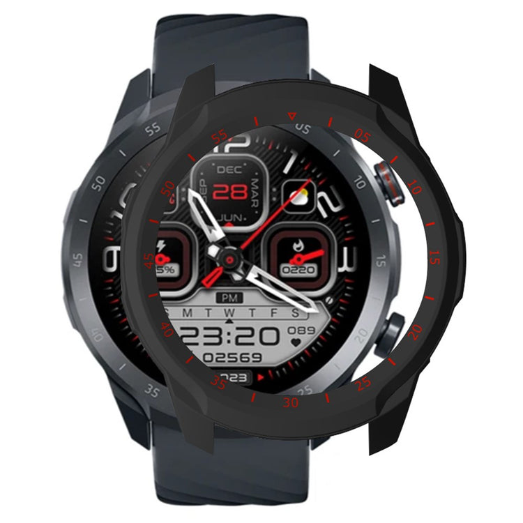 Mibro A2 Watch Case Drop-Proof Hard bump resistant Protective Cover - Black / Red#serie_2