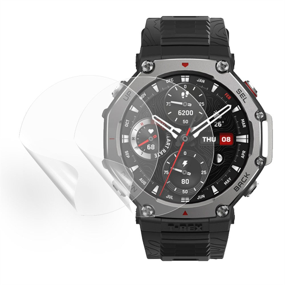 2-pack Huami Amazfit T-Rex 3 Watch Screen Protector Clear Flexible Film#serie_1