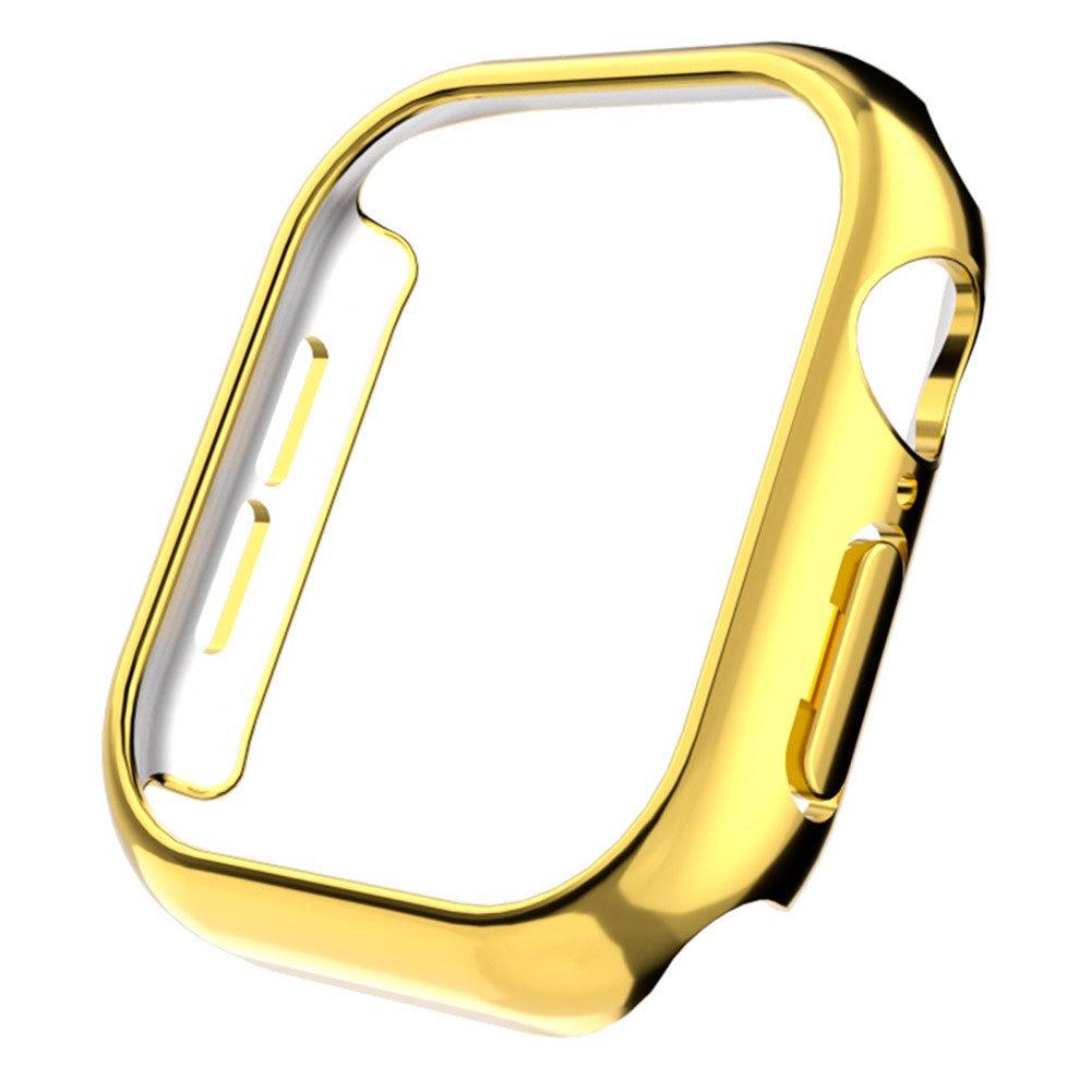 Apple Watch Series 10 46mm Case Electroplated Hollow Hard Bump Resistant Watch Protective Cover - Gold#serie_4