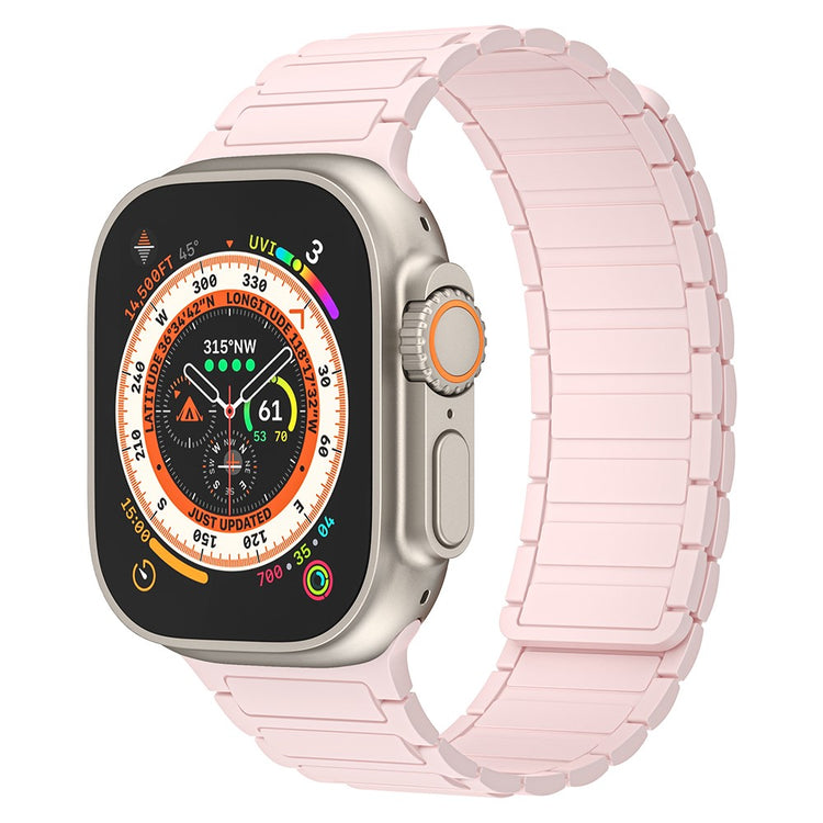 Helt Vildt Smuk Silikone Universal Rem passer til Apple Smartwatch - Pink#serie_2