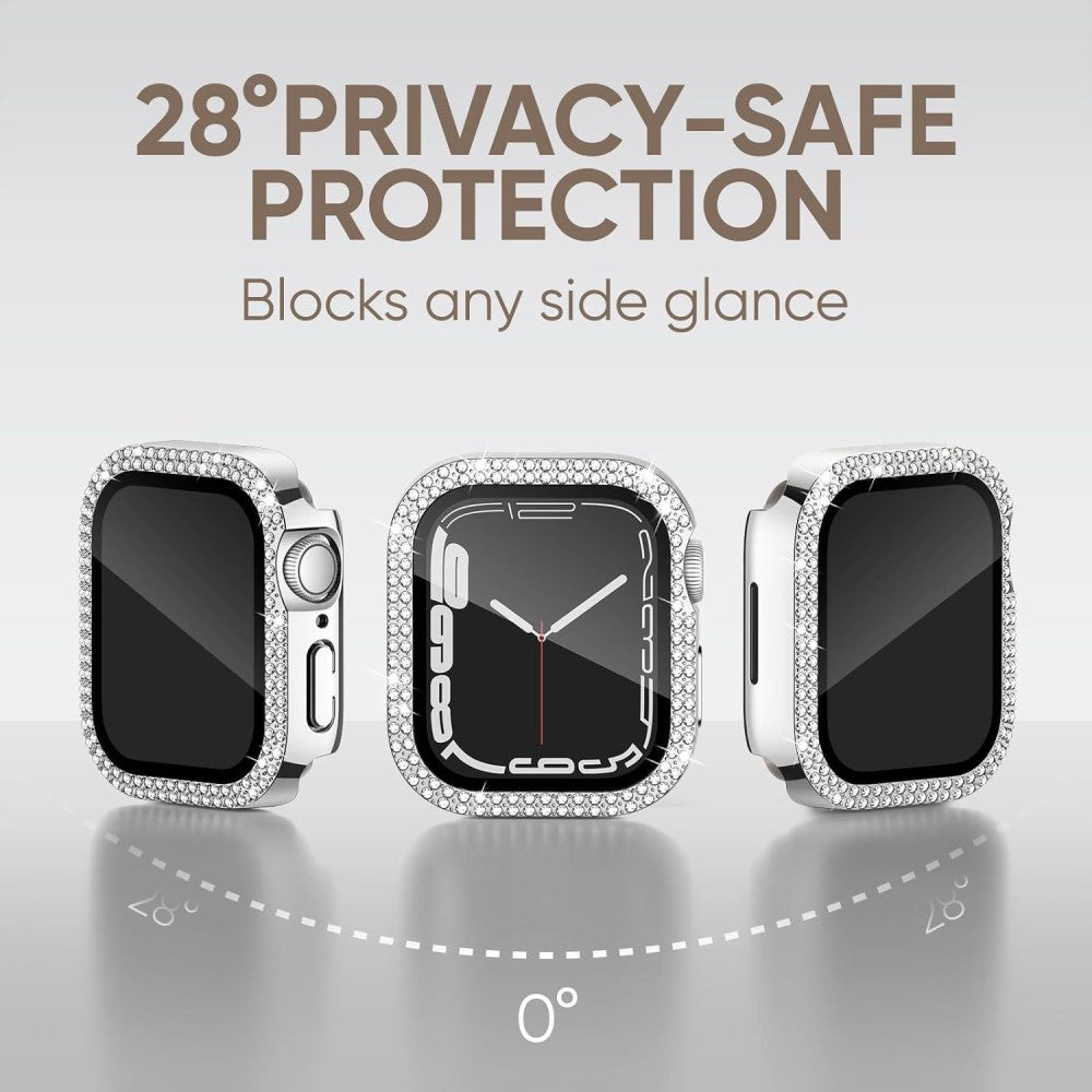 Mega Good Apple Smartwatch Universel Cover with Screen Protector in Rhinestone and Glass - Transparent#serie_1