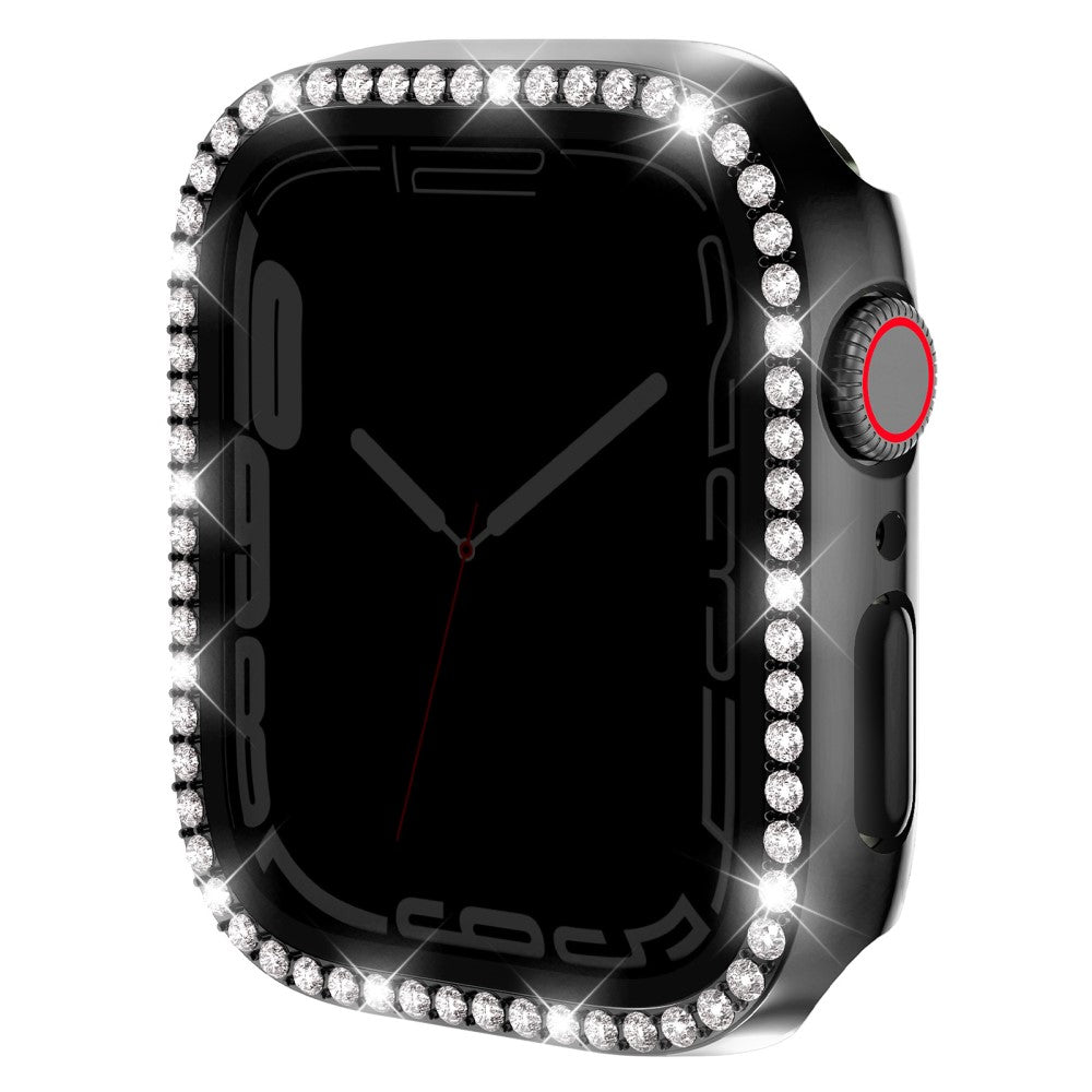 Incredibly Good Apple Smartwatch Universel Cover with Screen Protector in Rhinestone and Glass - Black#serie_3