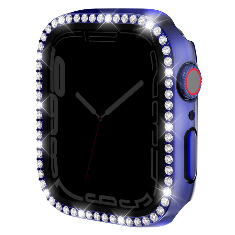 Incredibly Good Apple Smartwatch Universel Cover with Screen Protector in Rhinestone and Glass - Blue#serie_9