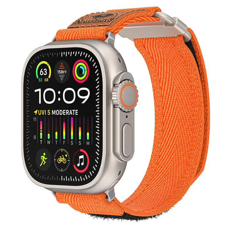 Vildt Fed Nylon Universal Rem passer til Apple Smartwatch - Orange#serie_2