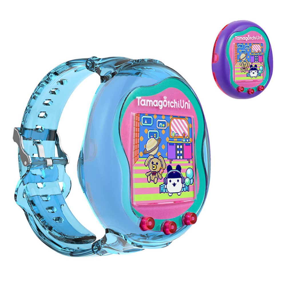 Super Fint Silikone Rem passer til Tamagotchi Uni (2023) - Blå#serie_2