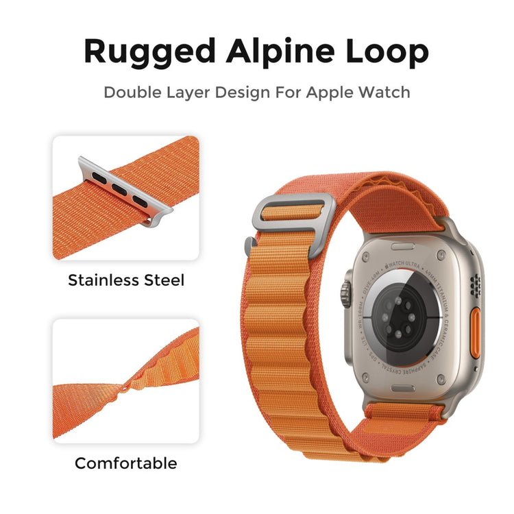 Really Beautiful Apple Smartwatch Nylon Universel Strap - Orange#serie_2