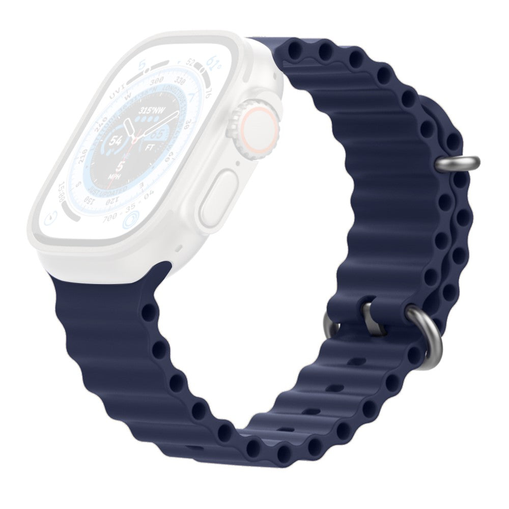 Remarkably Tough Apple Smartwatch Silicone Universel Strap - Blue#serie_5