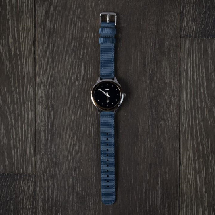 Meget pænt LG Watch Urbane W150 Nylon Rem - Blå#serie_d024