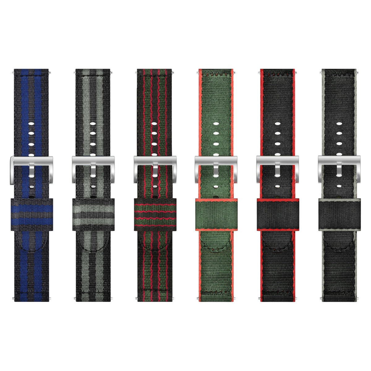Helt Vildt Hårdfør Nylon Rem passer til 22mm - Grøn#serie_bfwu103h