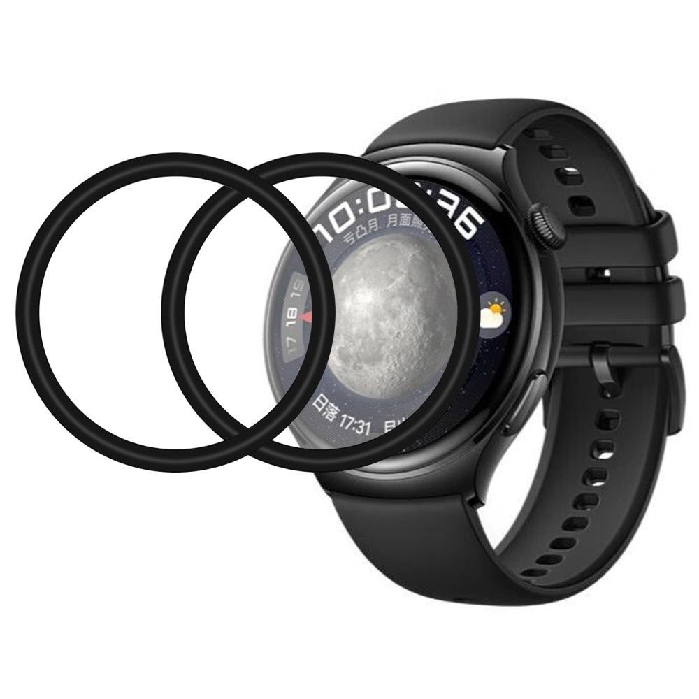 2stk Silikone HD Skærmbeskytter passer til Huawei Watch 4 - Gennemsigtig#serie_458