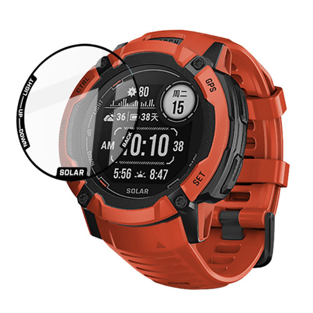 Hærdet Glas HD Skærmbeskytter passer til Garmin Instinct 2X - Gennemsigtig#serie_343