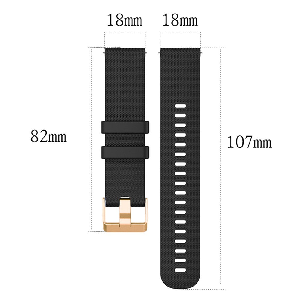 Pænt Silikone Universal Rem passer til Smartwatch - Blå#serie_10