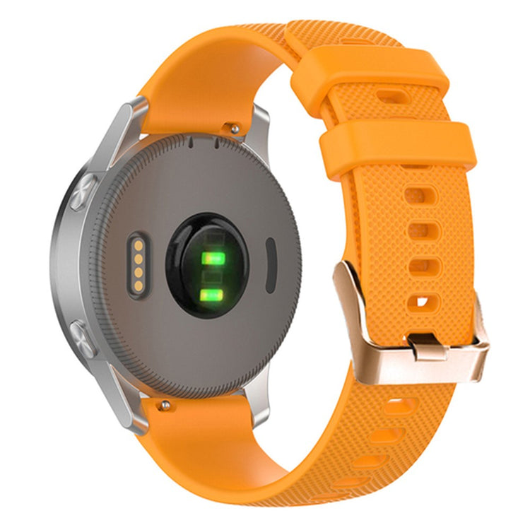Rigtigt Slidstærk Silikone Universal Rem passer til Smartwatch - Orange#serie_3
