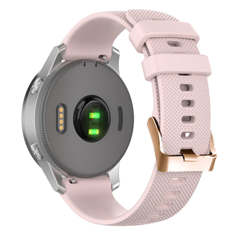 Rigtigt Slidstærk Silikone Universal Rem passer til Smartwatch - Pink#serie_4