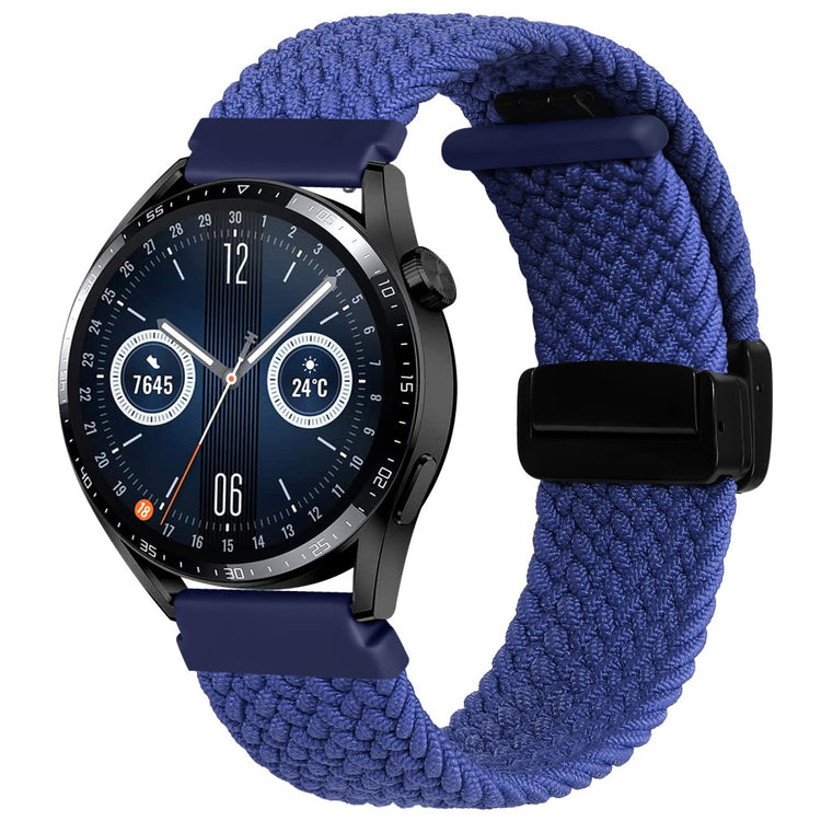 Super Pænt Nylon Universal Rem passer til Smartwatch - Blå#serie_3