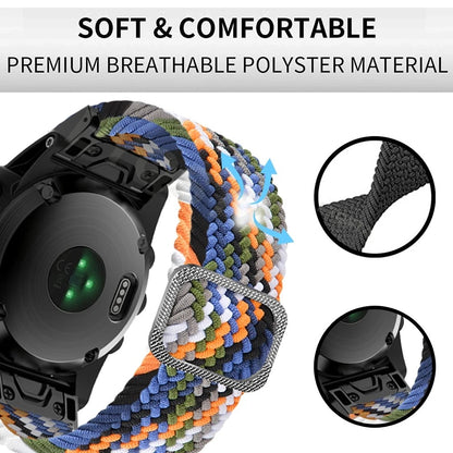 Stilfuld Nylon Universal Rem passer til Smartwatch - Sølv#serie_10