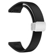 22mm Universal silicone sport strap with silver magnetic buckle