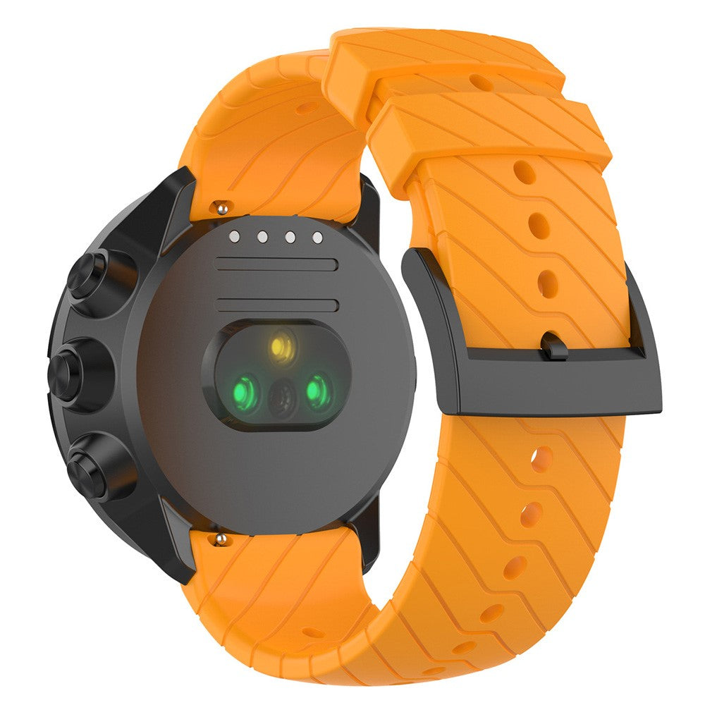 22mm Universal twill texture silicone strap - Orange#serie_3