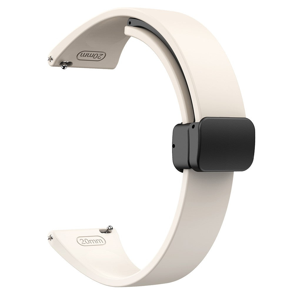 20mm Universal silicone strap with black buckle - Starlight#serie_12