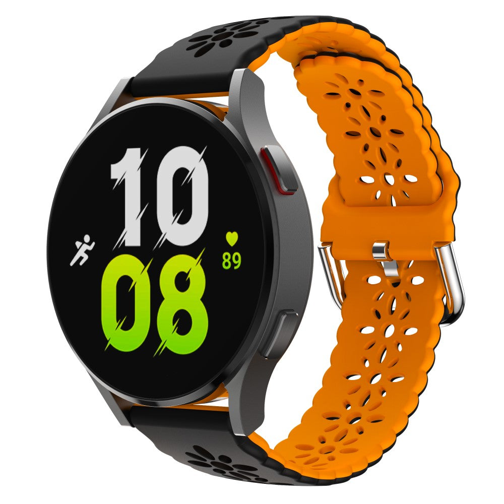 Rigtigt Godt Metal Og Silikone Universal Rem passer til Smartwatch - Sort#serie_1