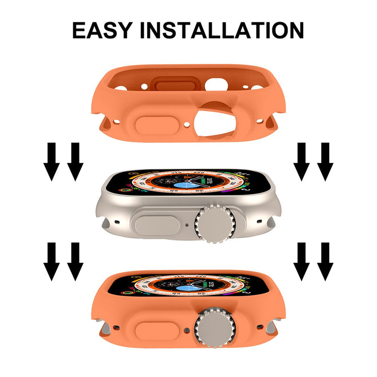 Fint Apple Watch Ultra Silikone Cover - Orange#serie_1