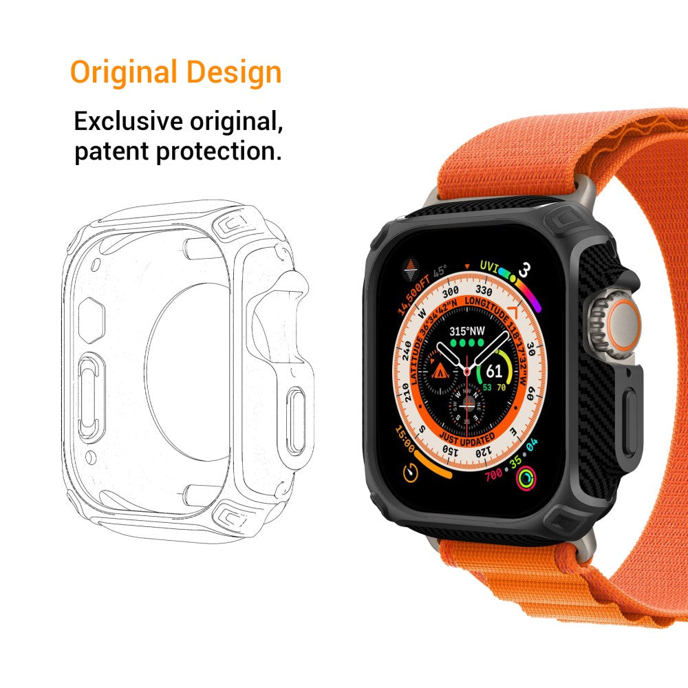 Rigtigt Fint Apple Watch Ultra Silikone Cover - Gennemsigtig#serie_053