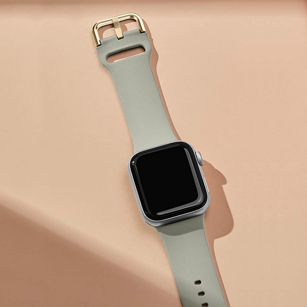 Vildt Rart Silikone Rem passer til Apple Watch Ultra - Sølv#serie_7