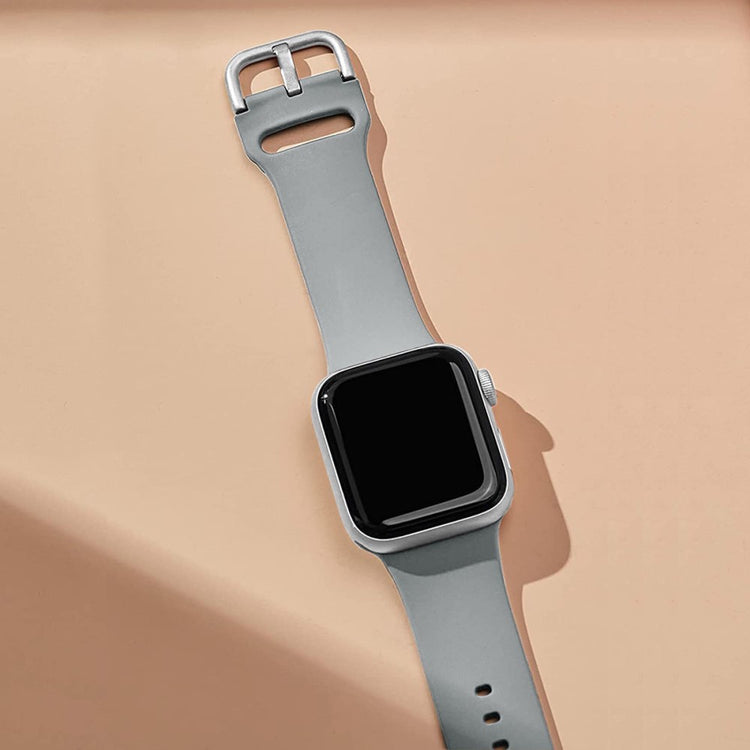 Vildt Rart Silikone Rem passer til Apple Watch Ultra - Sølv#serie_8