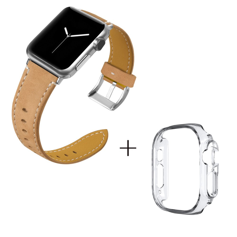Ægte læder Cover passer til Apple Watch Ultra - Brun#serie_5